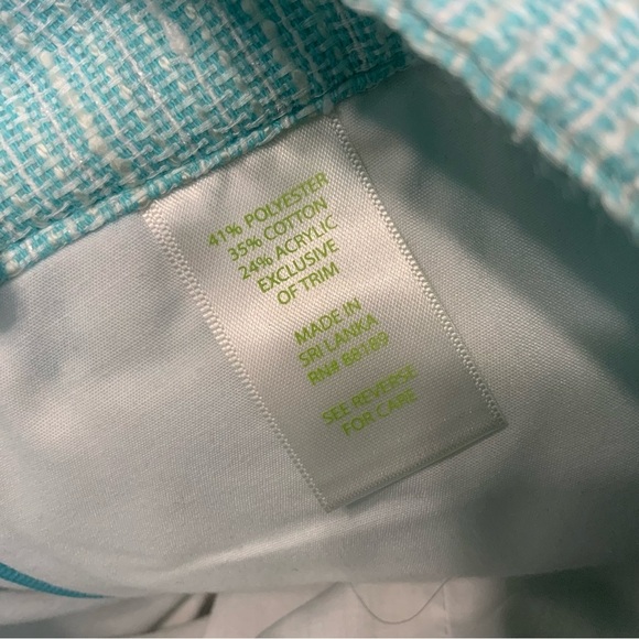 Lilly Puliter Sloan Tweed Shorts. Blue. Women’s Size 2. - Picture 5 of 8